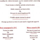 Les Grands Prés menu