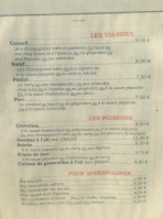 Indochine menu