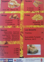 İzmir Delice menu