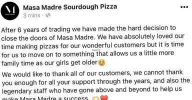 Masa Madre Sourdough Pizza food