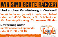Keppler Backerei & Cafe menu