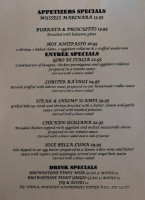 Bella Luna menu