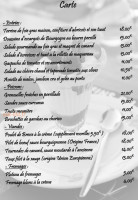 Le Frometon menu