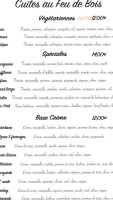 Monte Bianco menu