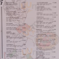 La Calanquaise menu