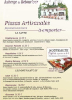 Auberge De Retourtour menu