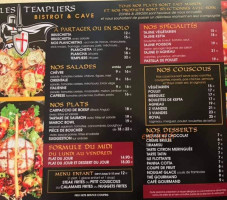 Les Templiers menu