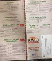 C C Pizza menu