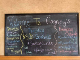 Cagney's Kitchen menu