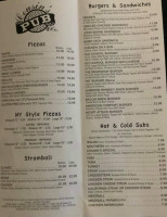 Cousin's Pub Co menu