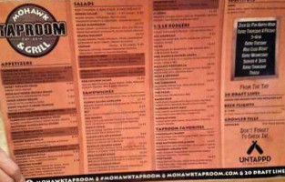 Mohawk Taproom Grill menu