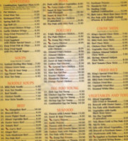 Kings Three Chinese menu