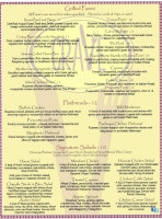 The Tomcat Cafe menu