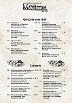Mediteran Steakhaus menu