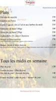 Hôtel L'alpin menu