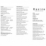 Kasira Fine Thai Cuisine menu