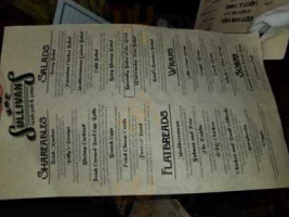W.e. Sullivan's Irish Pub And Fare menu