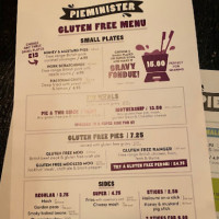 Pieminister menu