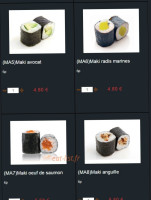 Sushi Montfort menu