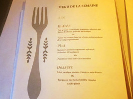 La Faïencerie menu