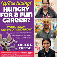 Chuck E. Cheese food