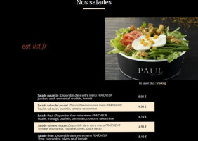 Paul menu
