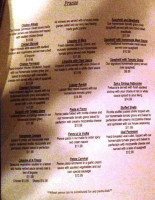 The Blonde Bistro menu