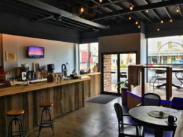 The Blue Elk Coffee Shop Roastery inside