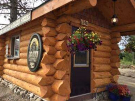 Log Cabin Coffee Drive-thru outside