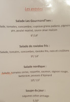 Les Gourmand'ises menu