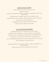 White Sulphur Springs Inn menu