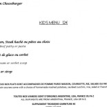 La Table D'antoine menu