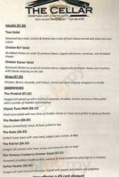 The Cellar Coffee Shop menu