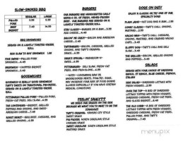 Tuff's Smokin' Grill menu