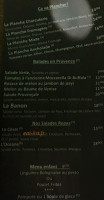 Le Café Grégoire menu