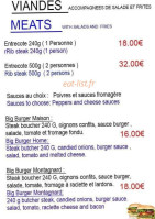 Bardonecchia menu
