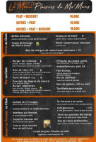 L'ardoise Du Mo'mans menu