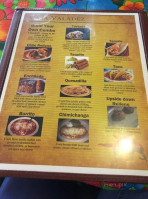 Casa Valadez menu