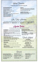 Macedon Hills Restrnt menu