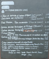 La Ferme Breizh Café menu