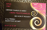 Charles le Merdy menu