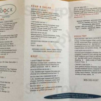 The Dock Grill menu