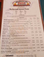 Marlborough Pizza Route 66 Diner menu