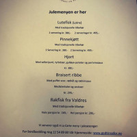 Herregaardskroen menu