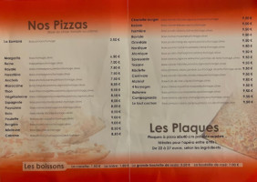 Nanou Pizza menu