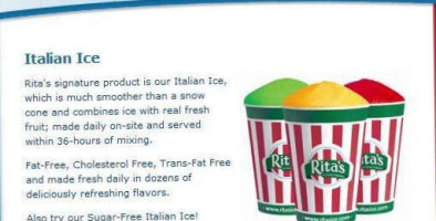 Rita's Ice Custard Happiness inside