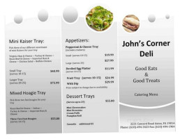 John's Corner Dell menu