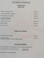 Auberge Saint Michel menu