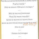 Chés Troés Piots Coéchons menu