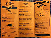 Wildside Pizzeria menu